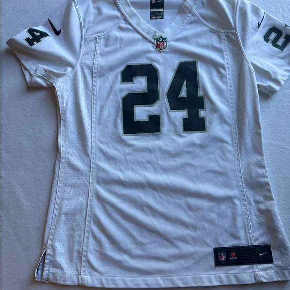 NFL Oakland Raiders Marshawn Lynch White Nike On Field Jersey  Small - Picture 5 of 10